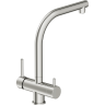Смеситель CERSANIT для кухни CREA однорычажный с фильтром, хром 64840
