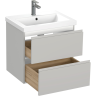 Тумба под раковину подвесная CERSANIT MODUO 60 для COMO 60 серый туман 69348